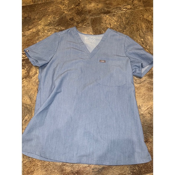 Figs Tops - FIGS Technical Collection Scrub Top Womens Small Blue STYLE#: FW1000‎ PO#: 1299